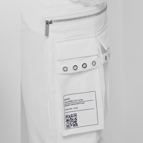 Maniere de Voir Off-White Cargo Pants With Frosted Chain US4 - New - Picture 7 of 7